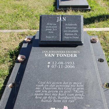 TONDER Jan Johannes Jacobus, van 1933-2006