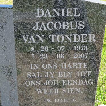 TONDER Daniel Jacobus, van 1973-2007
