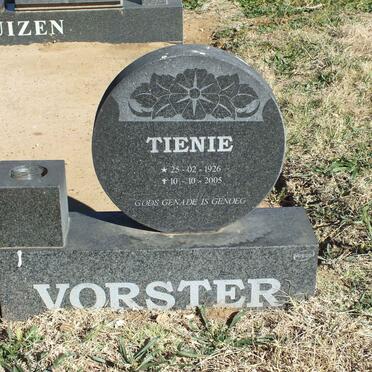 VORSTER Tienie 1926-2005