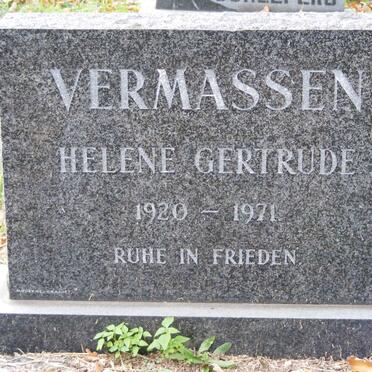 VERMASSEN Helene Gertrude 1920-1971