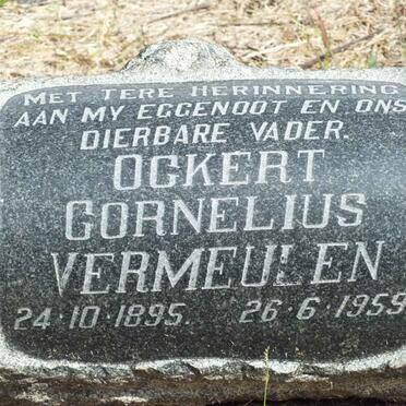 VERMEULEN Ockert Cornelius 1895-1959