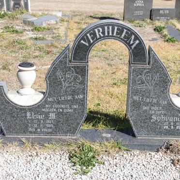 VERHEEM Sybrand A. 1921-2001 &amp; Elsie W. 1937-1995