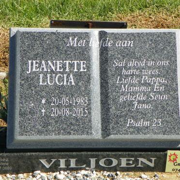 VILJOEN Jeanette Lucia 1983-2015
