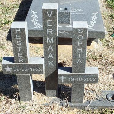 VERMAAK Hester Sophia 1933-2002