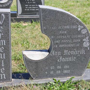 VERMEULEN Jan Hendrik 1911-1992 &amp; Anna Sophia Magdalena 1922-