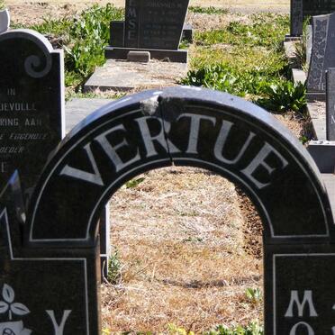 VERTUE Barend Derek 1932-1988 &amp; Carolina E.W. STEFFEN 1936-