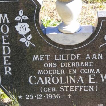VERTUE Barend Derek 1932-1988 &amp; Carolina E.W. STEFFEN 1936-