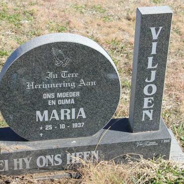 VILJOEN Jan 1931-2001 &amp; Maria 1937- 