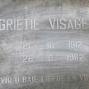 VISAGE J.H.N. 1909-1992 &amp; Grietie 1912-1982 :: VISAGE Annette 1946-1976
