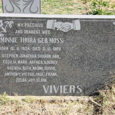 VIVIERS Minnie Thora nee MOSS 1934-1989