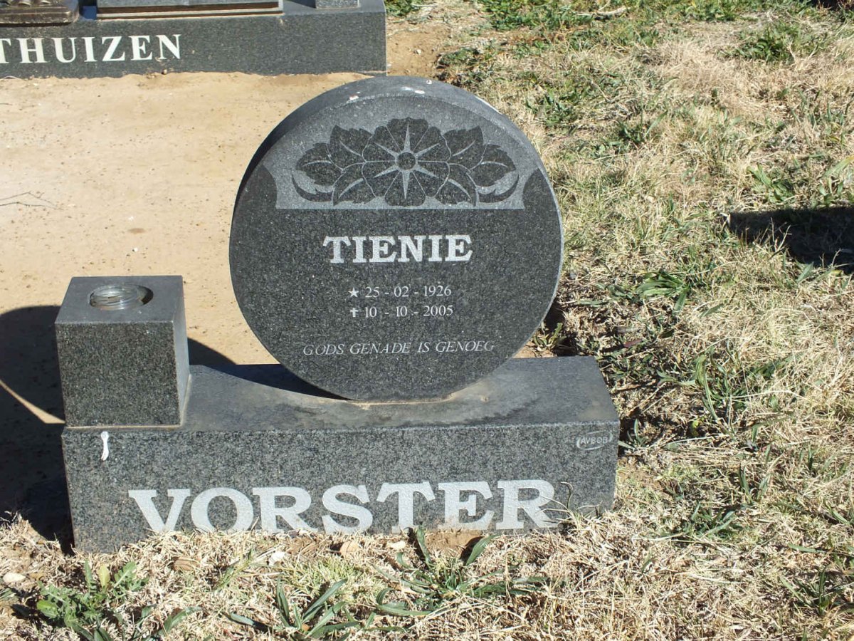 VORSTER Tienie 1926-2005