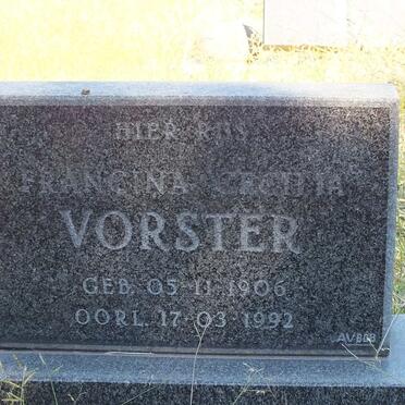 VORSTER Francina Cecilia 1906-1992