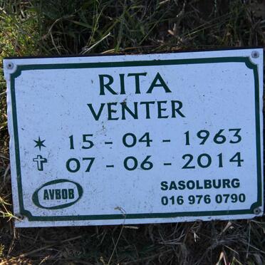 VENTER Rita 1963-2014