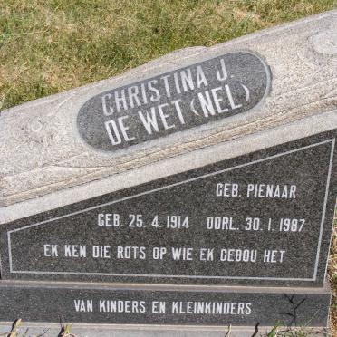 WET Christina, de formerly NEL nee PIENAAR 1914-1987
