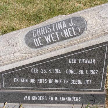 WET Christina, de formerly NEL nee PIENAAR 1914-1987