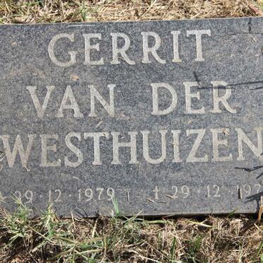 WESTHUIZEN Gerrit, van der 1979-1979
