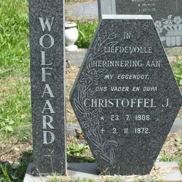 WOLFAARD Christoffel J. 1908-1972