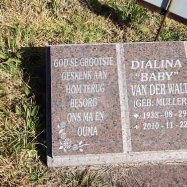 WALT Dialina, van der nee MULLER 1933-2010