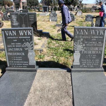 WYK Jacobus Frederick, van 1915-2003 &amp; Elizabeth Fredericka 1924-1989