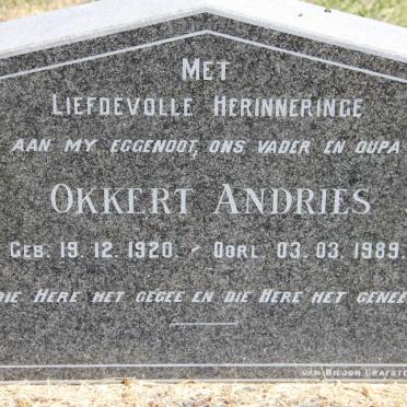 WYK Okkert Andries, van 1920-1989
