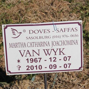 WYK Martha Catharina Joachomina, van 1967-2010