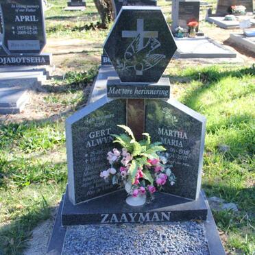 ZAAYMAN Gert Alwyn 1927-2009 &amp; Martha Maria 1935-2017