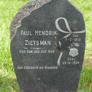 ZIETSMAN Paul Hendrik 1916-1964