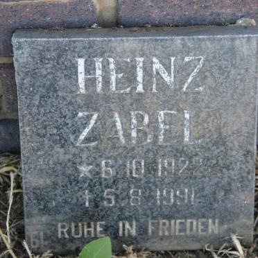 ZABEL Heinz 1922-1991