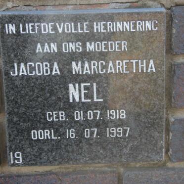 NEL Jacoba Margaretha 1918-1997