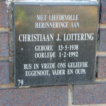 LOTTERING Christiaan J. 1938-1992
