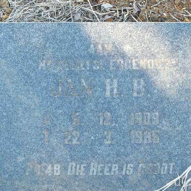 ? Jan H.B. 1908-1985