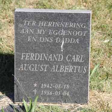 ? Ferdinand Carl August Albertus 1942-1986