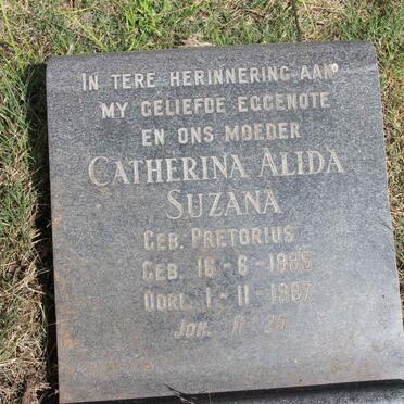 ? Catherina Alida Suzana nee PRETORIUS 1889-1967