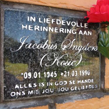 SNYDERS Jacobus 1945-1990