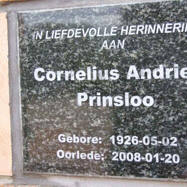 PRINSLOO Cornelius Andries 1926-2008