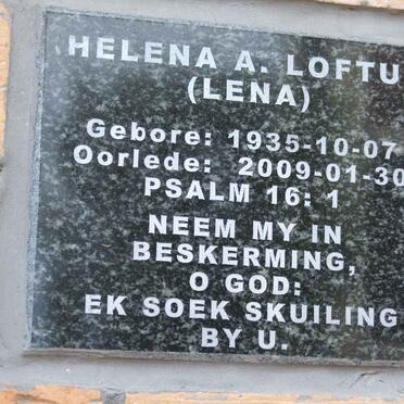 LOFTUS Helena A. 1935-2009