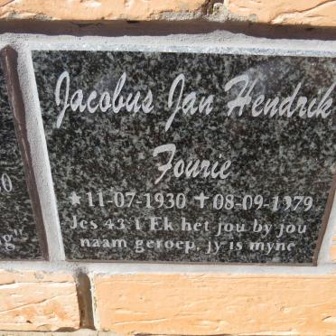 FOURIE Jacobus Jan Hendrik 1930-1979