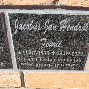FOURIE Jacobus Jan Hendrik 1930-1979