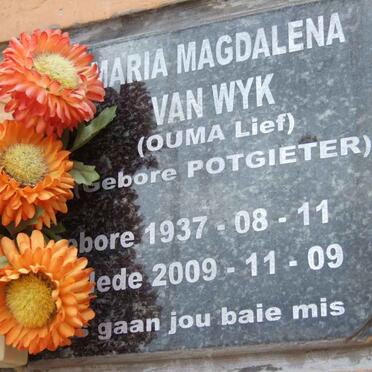 WYK Maria Magdalena, van nee POTGIETER 1937-2009