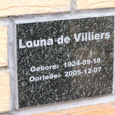 VILLIERS Louna, de 1924-2005