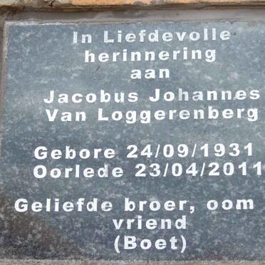 LOGGERENBERG Jacobus Johannes, van 1931-2011