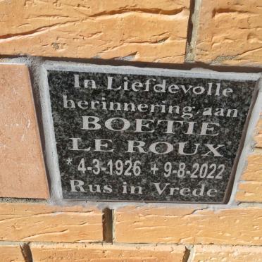 ROUX Boetie, le 1926-2022