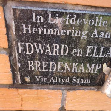 BREDENKAMP Edward &amp; Ella