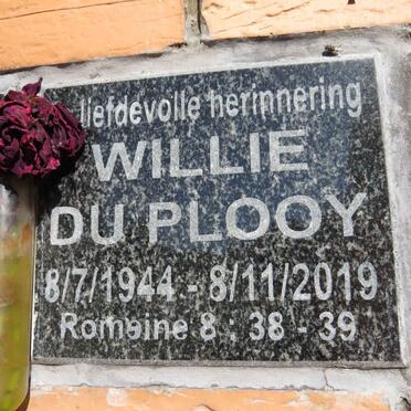 PLOOY Willie, du 1944-2019