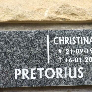 PRETORIUS Christina H. 1953-2006