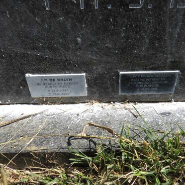 BRUIN Gert Jacobus, de 1929-1995 :: DE BRUIN Flippie 1959-2002 :: DE BRUIN J.P.1957-2003_4