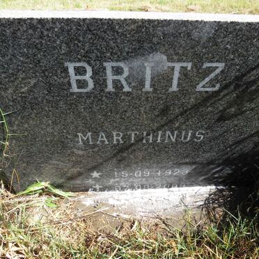BRITZ Marthinus 1923-2003