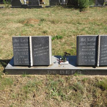 BEER Pieter Z., de 1907-1991 &amp; Johanna C. 1911-1992
