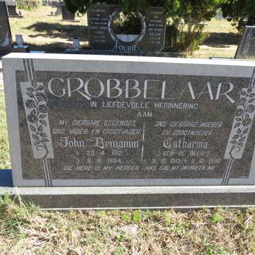 GROBBELAAR John Benjamin 1912-1994 & Catharina DE BEER 1919-1996