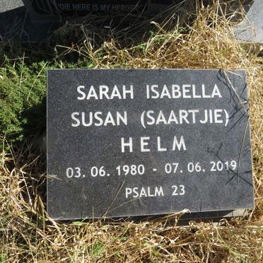 HELM Sarah Isabella Susan 1980-2019